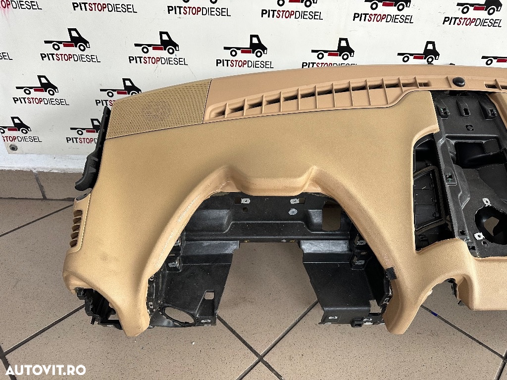 Kit Airbag complet PORSCHE CAYENNE (92A) beige crem plansa bord piele volan centuri cortina airbag 2010-2016 - 4