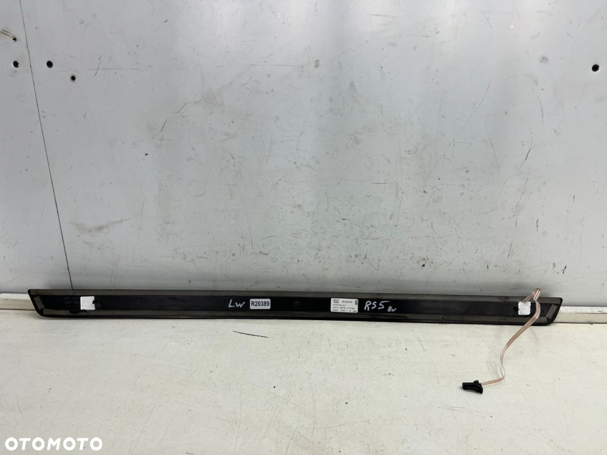 Nakładka progu Audi RS5 II 8w F5 17-24r. lewa listwa progowa wewnętrzna LED podświetlana 8w6947417b - 11