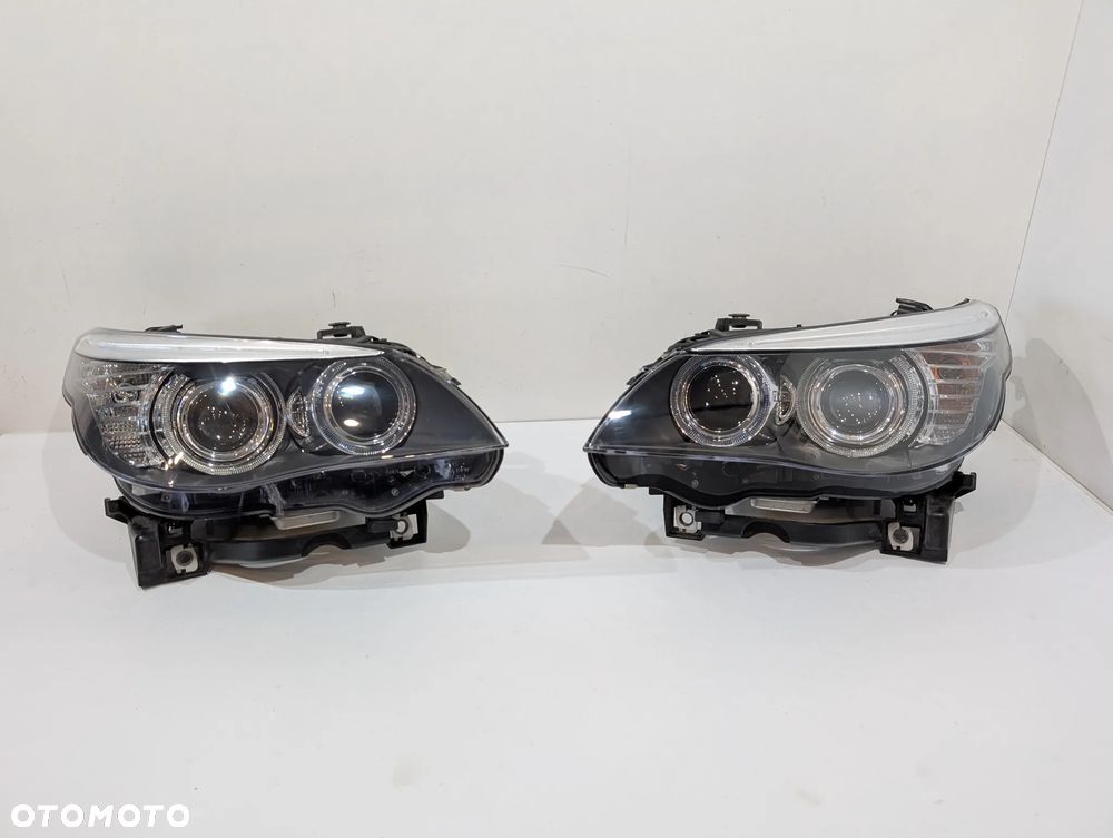 BMW E60 E61 LIFT LCI LAMPA LEWA PRAWA PRZÓD XENON 7177739 7177740 EUROPA KOMPLETNA - 2