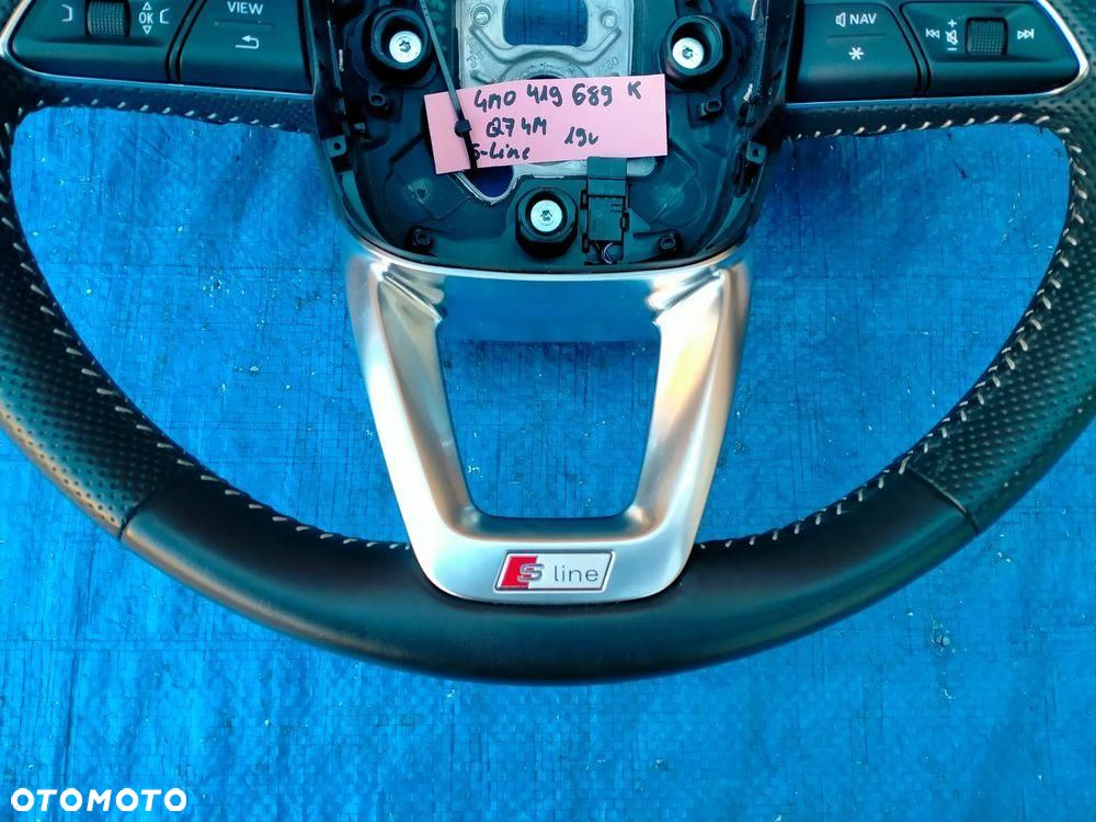 Audi Q7 4M Q8 S-Line Kierownica Łopatki Gałka Multifunkcja 4M0419689K - 6