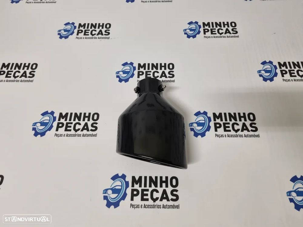 Ponteira de Escape Oval Tipo Cupra Preto Brilho - 4