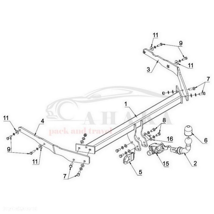 Hak Holowniczy Automat Do Ford Focus Iii Turnier Kombi 2011-2017 - 3