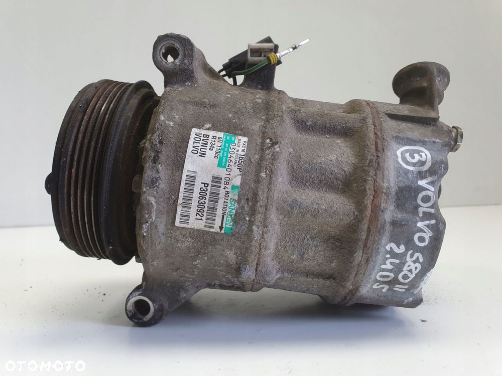 SPRĘŻARKA KLIMATYZACJI Volvo V70 III S80 II 2.4 D5 _ pompa P30630921 - 1