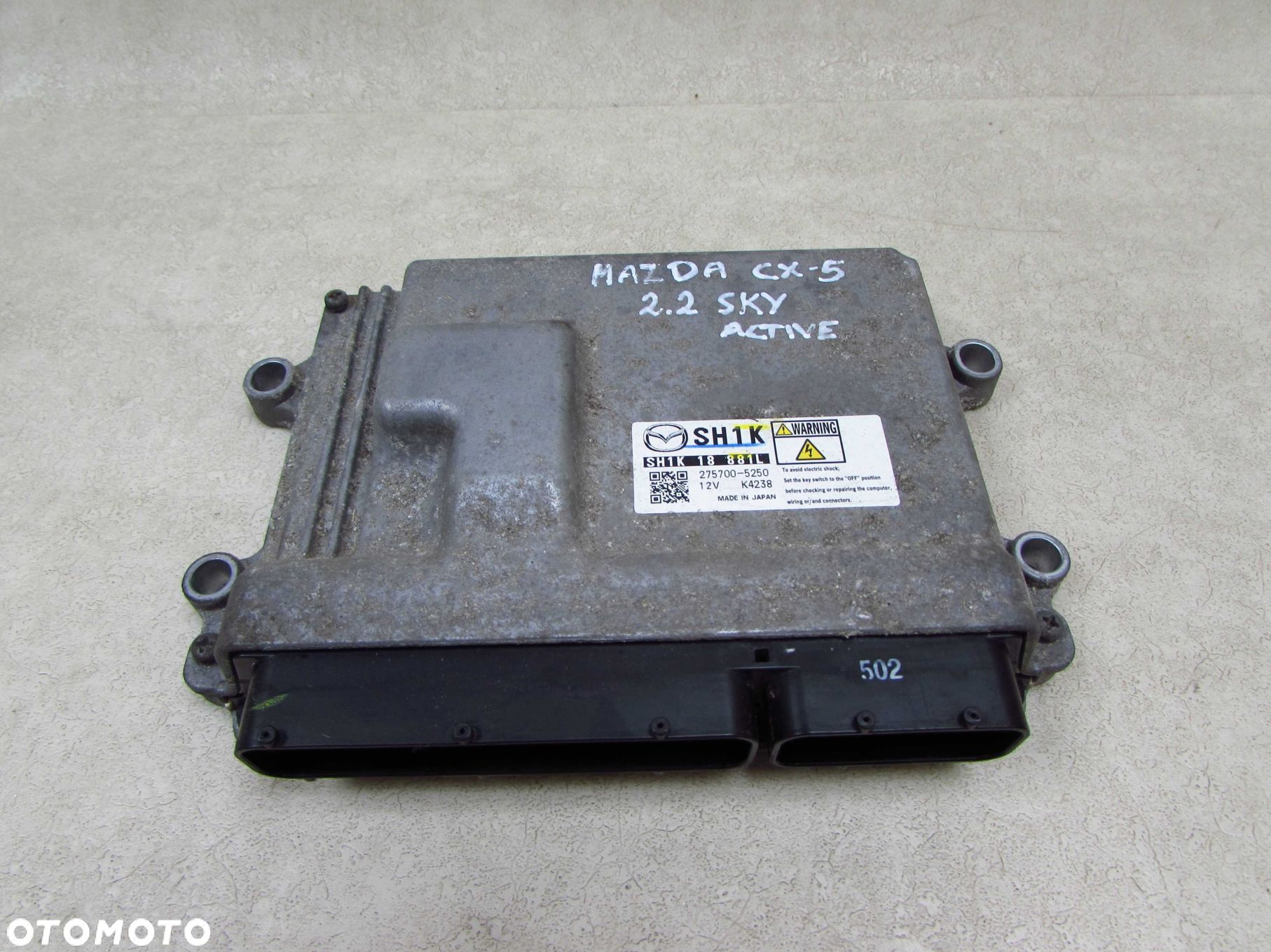 MAZDA CX-5 2.2 SKYACTIV AUTOMAT AWD 12-17 KOMPUTER STEROWNIK SILNIKA ECU 275700-5250 SH1K18881 - 1