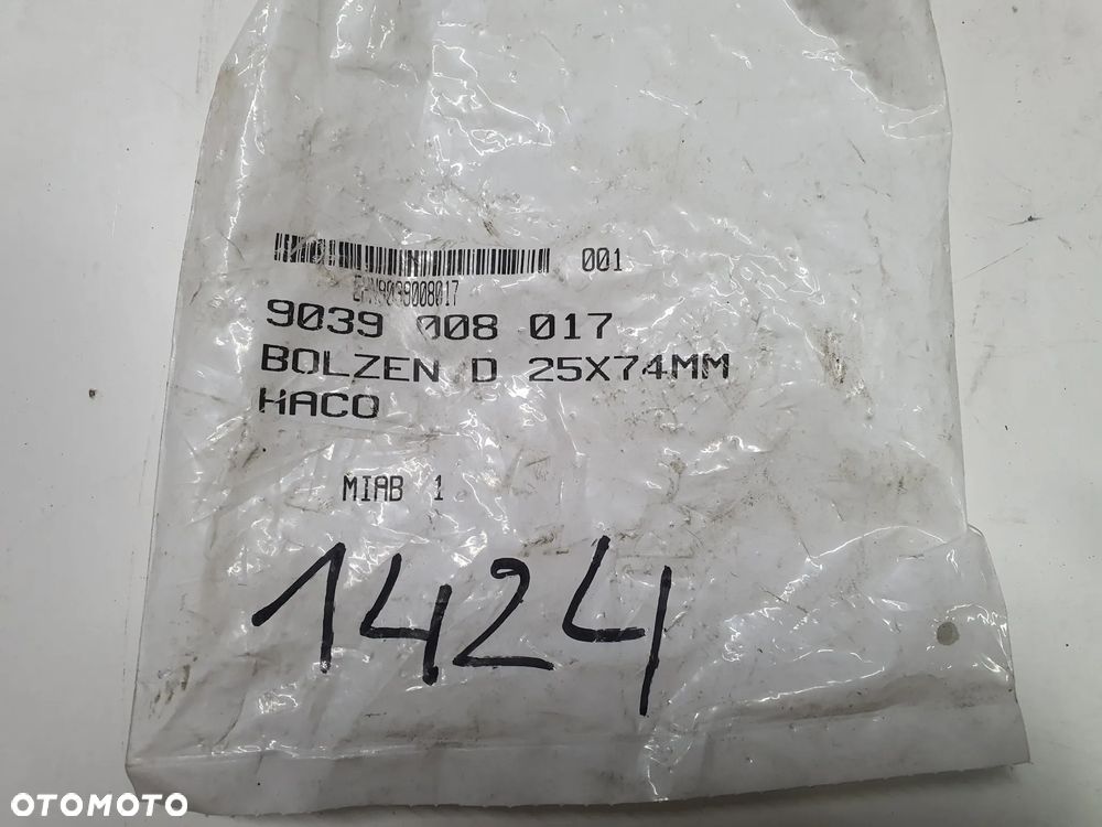 Bolec sworzeń do wind załądowczych 25x74mm 3008017H HACO  MBB-Palfinger 1346229 - 5