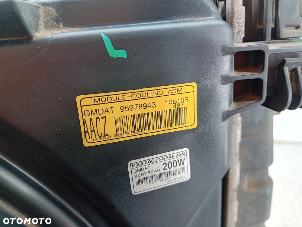 CHŁODNICA WODY Z WENTYLATOREM CHEVROLET SPARK II 95978940 1.2 16V - 7