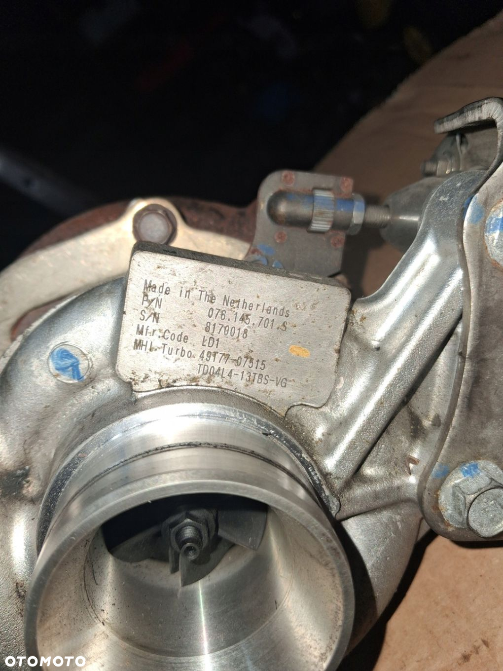 Turbina turbosprężarka VW Crafter I 2.5 TDI 076145701S - 4