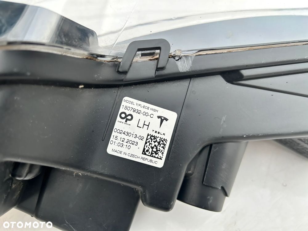 TESLA MODEL Y HALOGEN LED DRL LAMPA REFLEKTOR PRZÓD PRZEDNIA 1507932-00-C LEWA - 4