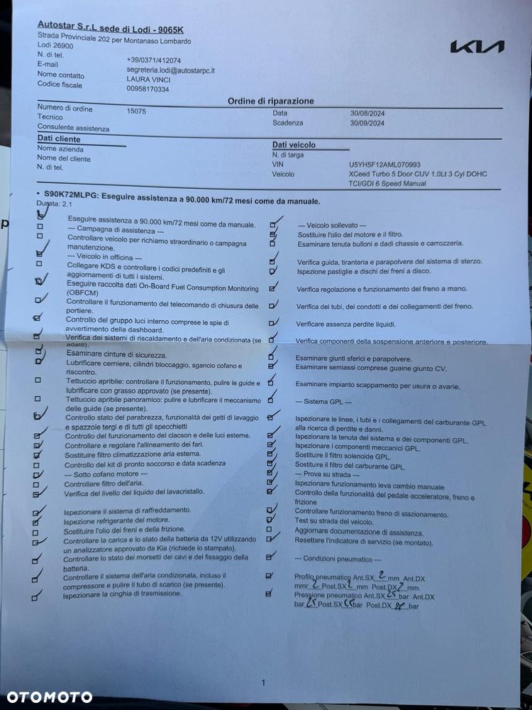 Kia XCeed 1.0 T-GDI OPF Vision - 12