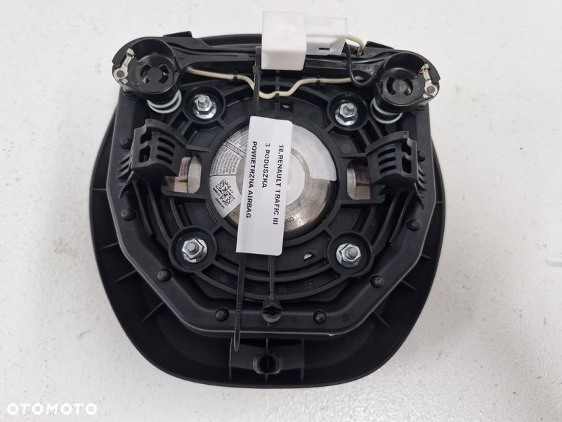 renault trafic iii 3 poduszka powietrzna airbag kierowcy kierownicy 985700198r - 3