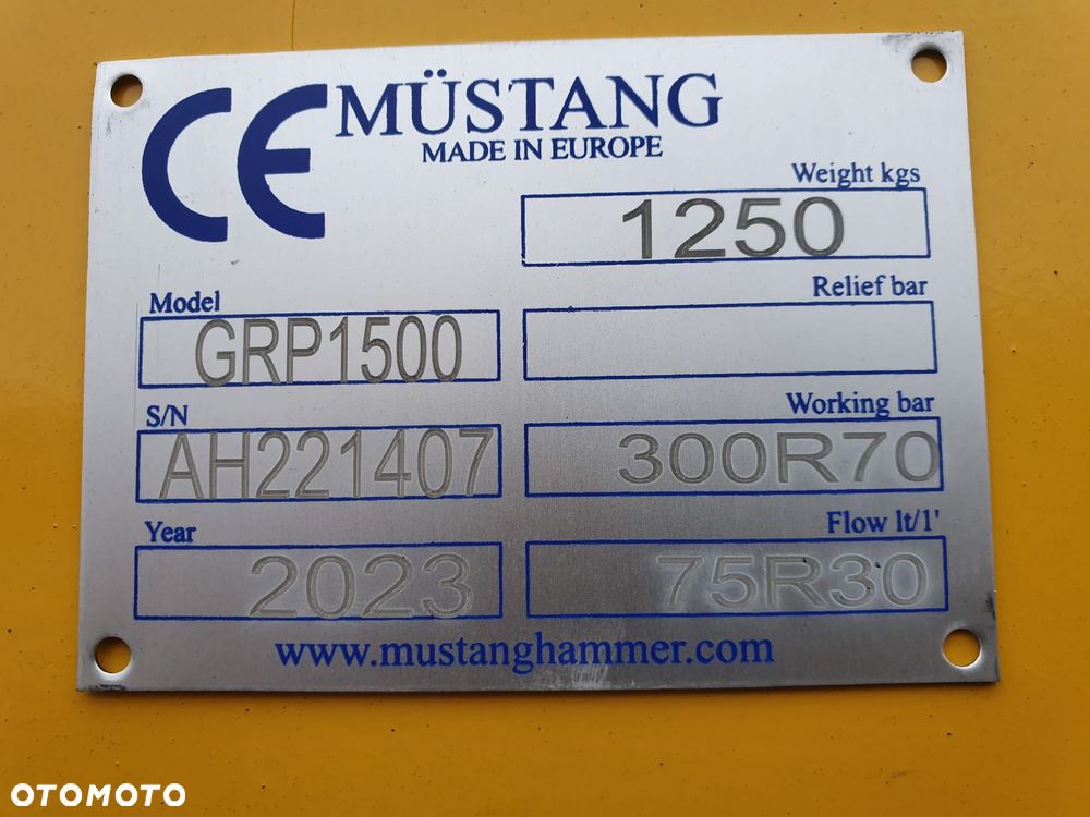 Inny NOWY CHWYTAK SORTUJĄCY MUSTANG GRP 1500 2023R. - 2