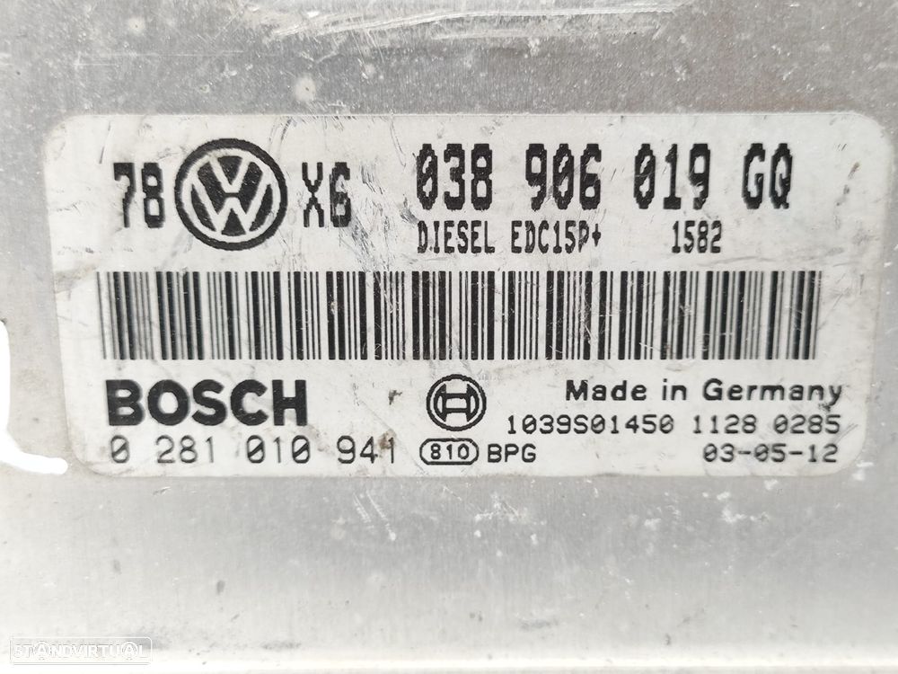 Centralina Motor Original Bosch VAG Volkswagen Audi Skoda 1.9 TDI 130cv AVF 0281010941 038906019GQ - 6