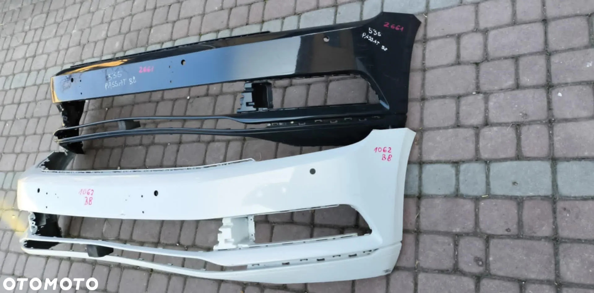 Zderzak przód przedni VW PASSAT B8 2014-> biały LC9A 3G0 4 PDC 2014-2018 - 3