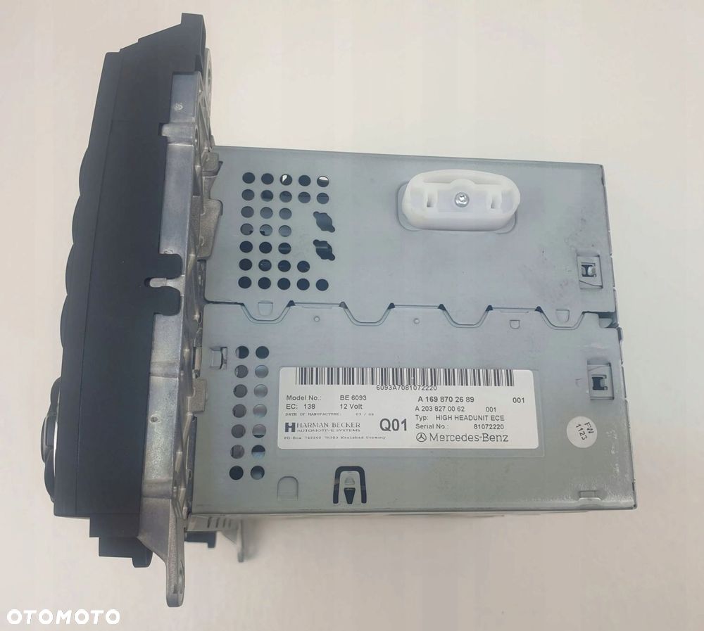 mercedes a w169 b w245 radio cd nawigacja comand ntg2 - 5