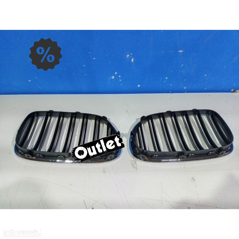 R148455C1 GRELHA FRONTAL BMW SERIE 7 F01 09-15 LOOK M CROMADO - 4