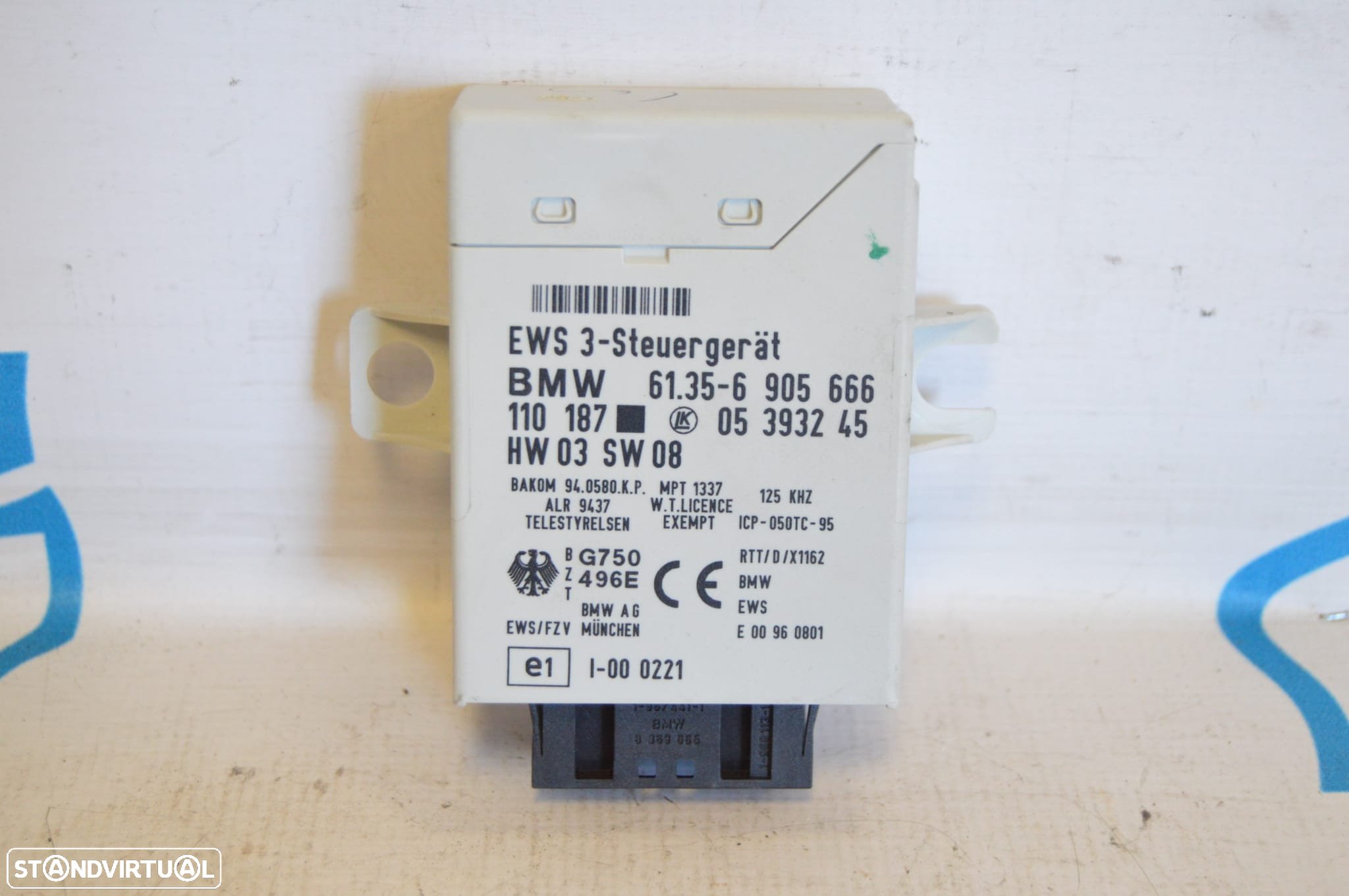 MODULO SWITCH COMANDO CENTRALINA ECU INGNICAO IGNIÇÃO IMOBILIZADOR 6905666 6135 61356905666 BMW SERIE 3 E46 325i 192CV M54B25 SERIE 5 E60 E61 - 2