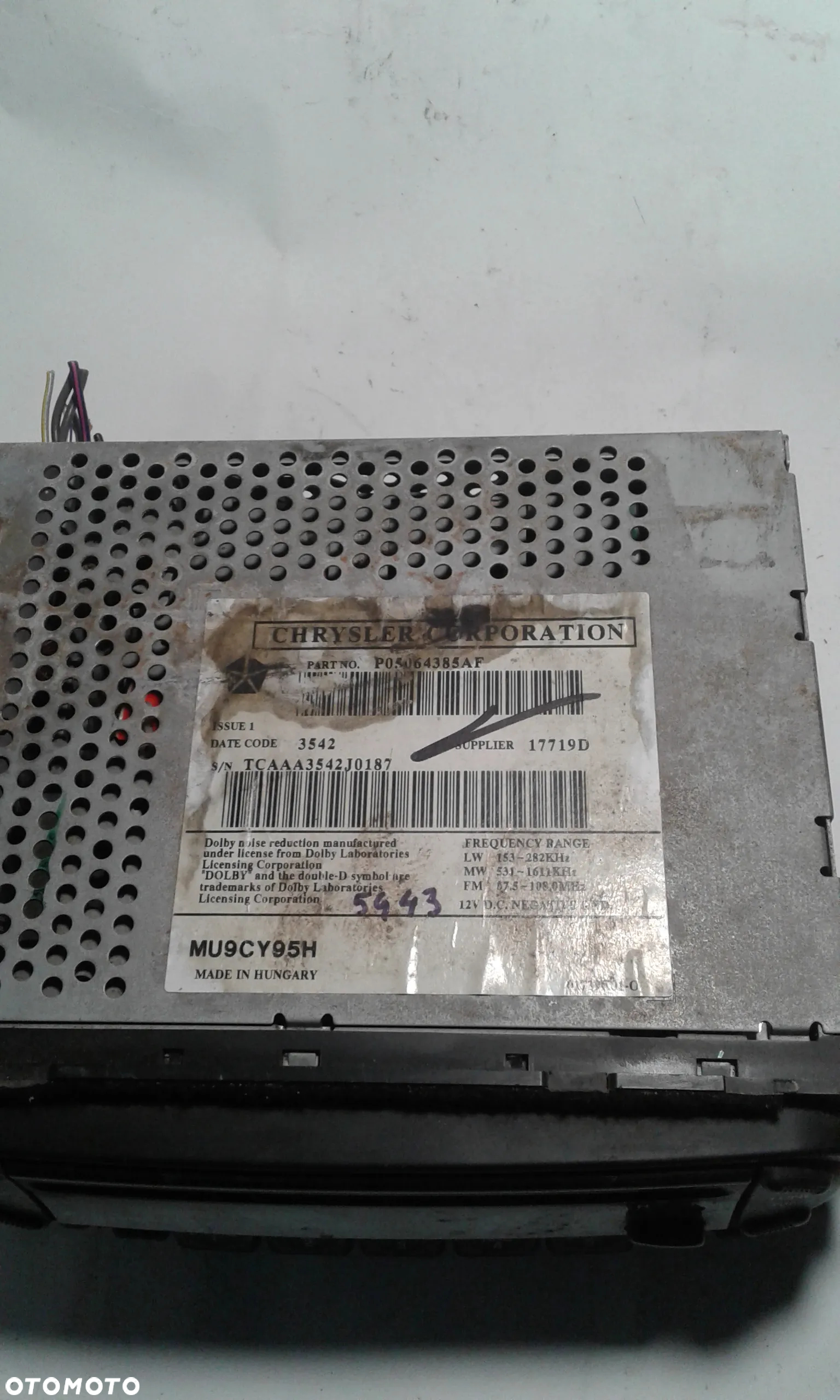 RADIO CD KASETA CHRYSLER PT CRUISER VOYAGER IV - 2