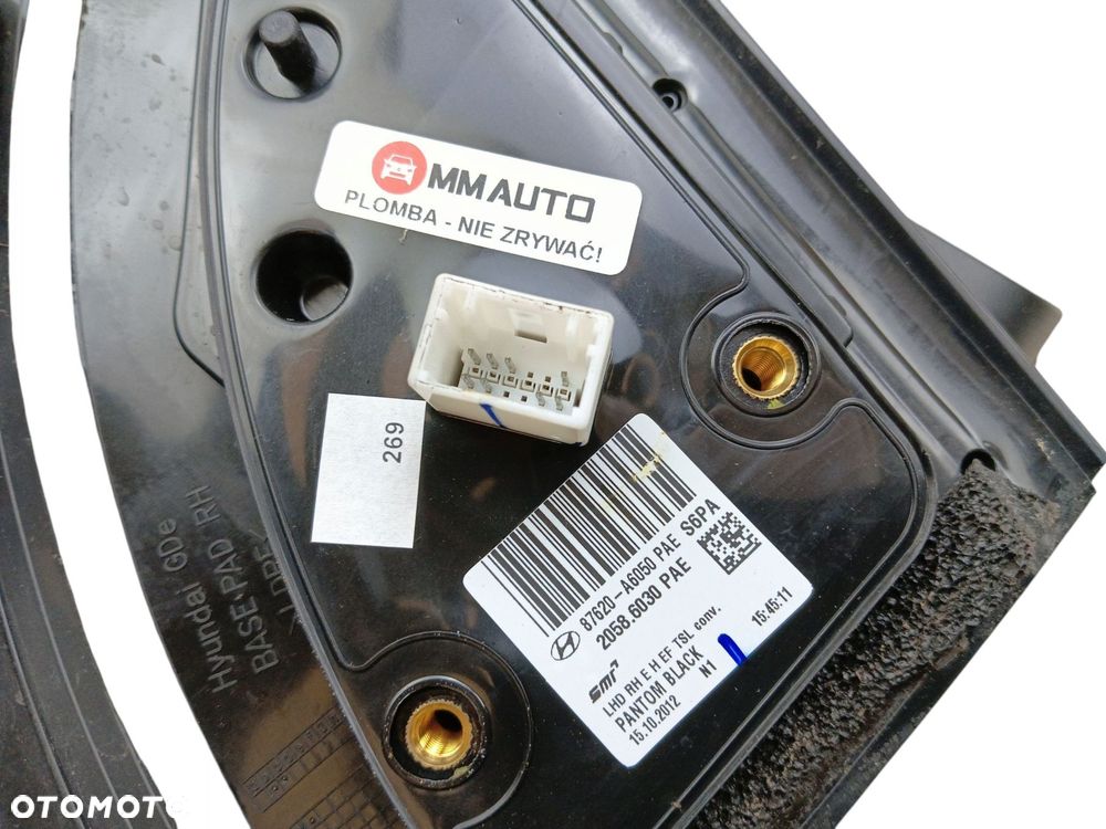 LUSTERKO PRAWE HYUNDAI I30 II (2011-2014) 8 PIN EUROPA KOD LAKIERU PAE - 4