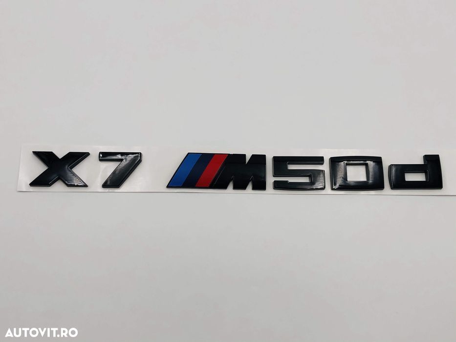 Emblema BMW X7M50d spate crom - 3