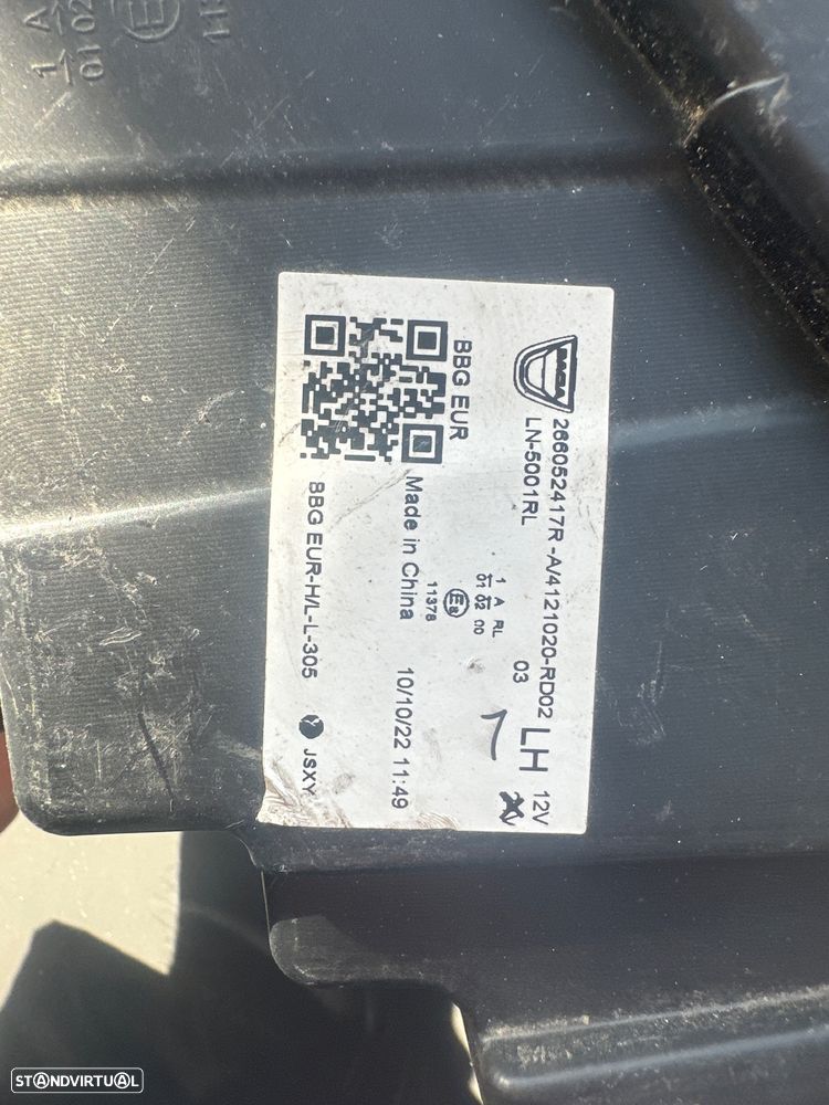 Farol Dacia spring esquerdo 2020-2025 - 6