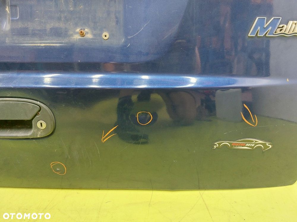 Klapa tył tylna BAGAŻNIKA SZYBA FIAT DOBLO I 2000-2004 PRZED LIFT NIEBIESKI - 10