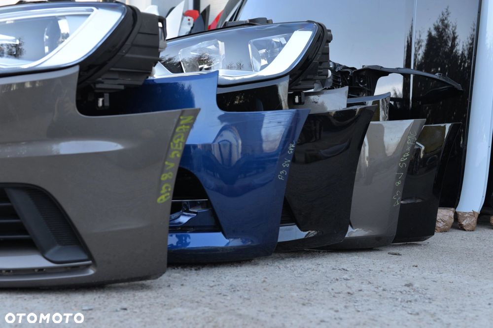 MASKA ZDERZAK GRILL BŁOTNIK LAMPA H7 XENON PAS BELKA AUDI A3 8V SEDAN - 8