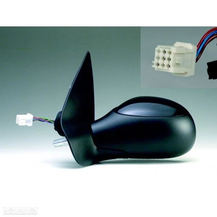 Espelho / Espelhos Retrovisores Peugeot 206 Elétrico para pintar - 1