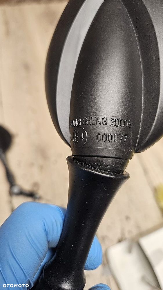 Lusterka uniwersalne Shin Yo z przegubem M10 czarne para homologacja - 12