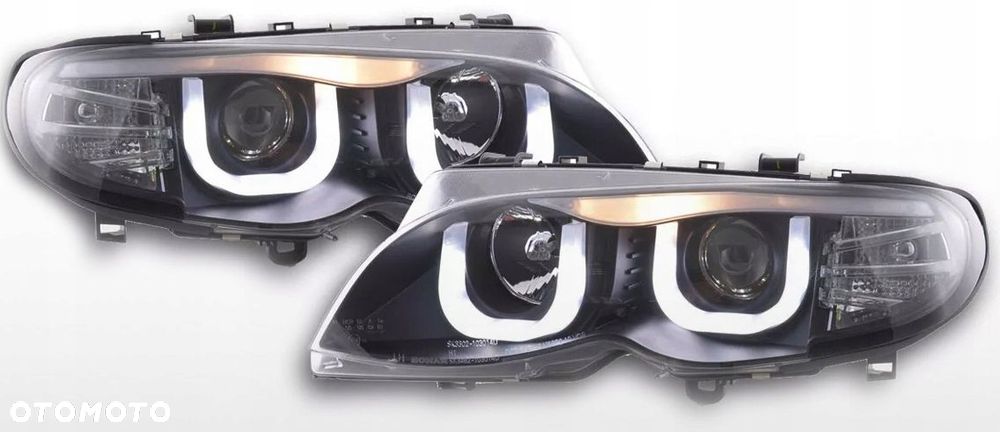 Reflektory Lampy kpl Soczewka Clear Black Bmw 3 E46 Lift Lci FL 2001-2005 - 4