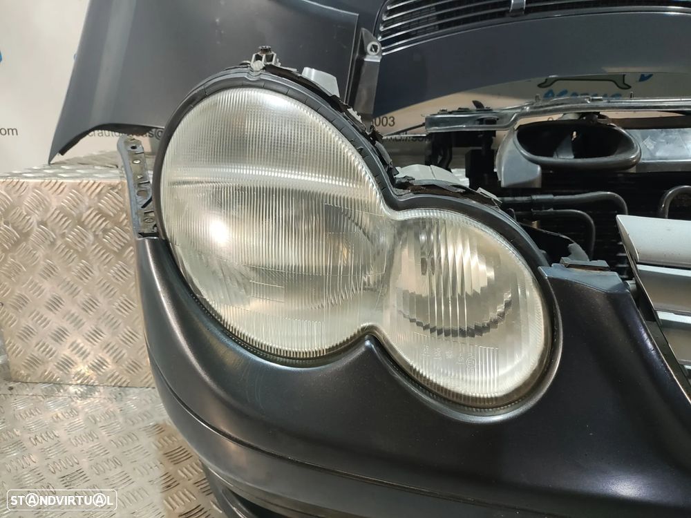 FRENTE COMPLETA MERCEDES BENZ CLASS C W203 SPORT COUPE CAPOT PARACHOQUES SENSORES GUARDA-LAMAS OTICAS RADIADOR VENTILADOR FRENTE FIBRA REFORÇO - 4