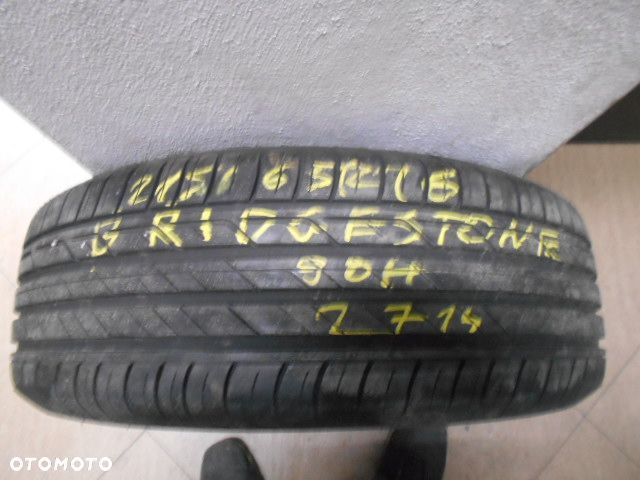 Opona pojedyńcza 215/65R16 bridgestone turanza t001 7,3mm lato - 1