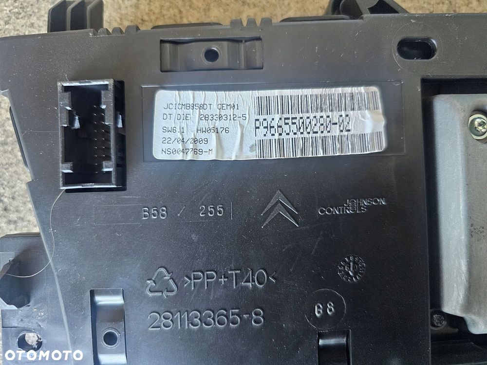 Licznik zegary wyświetlacz P9665500280-02 Citroen C4 Grand Picasso - 2