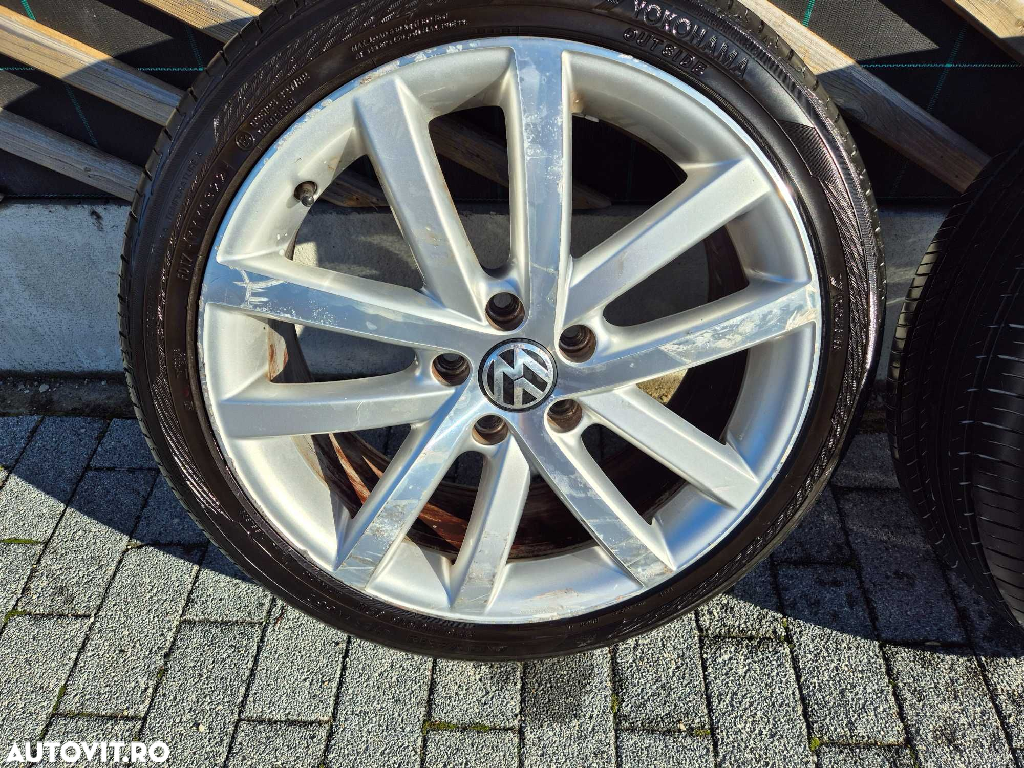 Jante cu cauciucuri vara  Golf 6,7 Yokohama  225/40R18 92W  DOT 2022 - 3