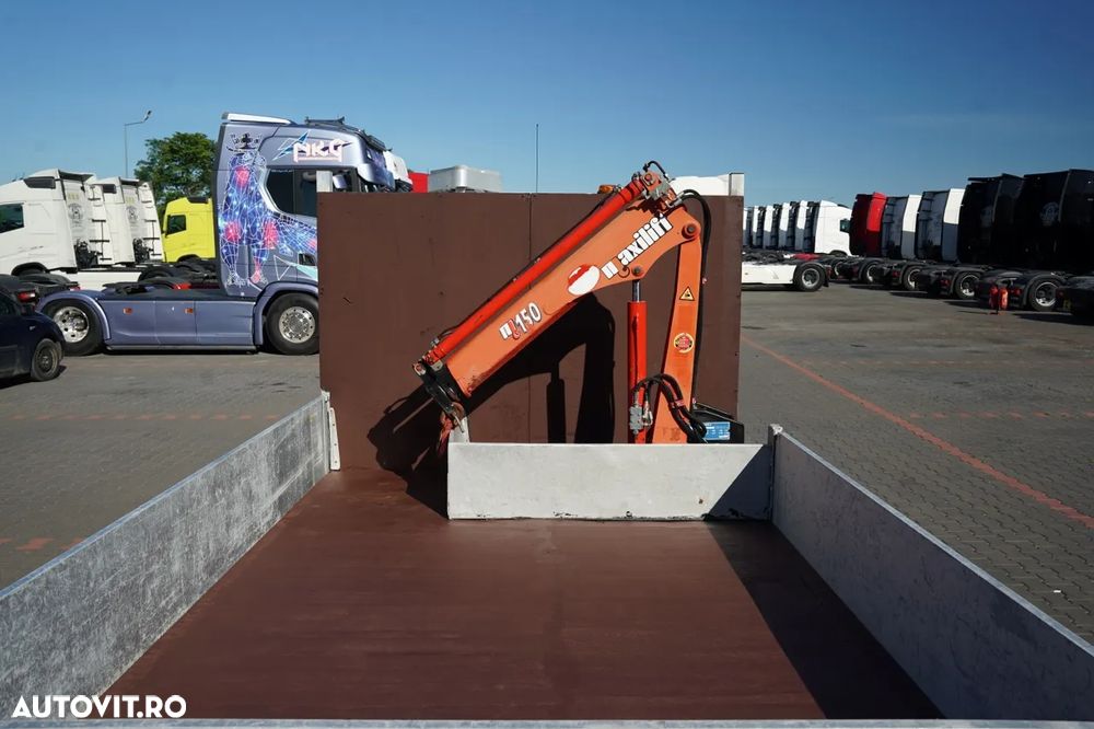 Renault MAXITY 140 DXI / BASCULATOR / + HDS FASSI F22A / CAPACITATE DE RIDICARE 995 KG / ATRACȚIE 5,5 M / IMPORTAT - 24
