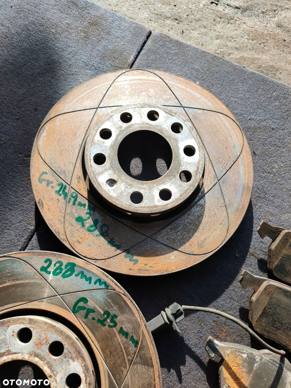 TARCZE PRZÓD  TYŁ ATE Nacinane POWER DISC 288mm/245mm A4 B6 b7 Exeo 500Km - 11