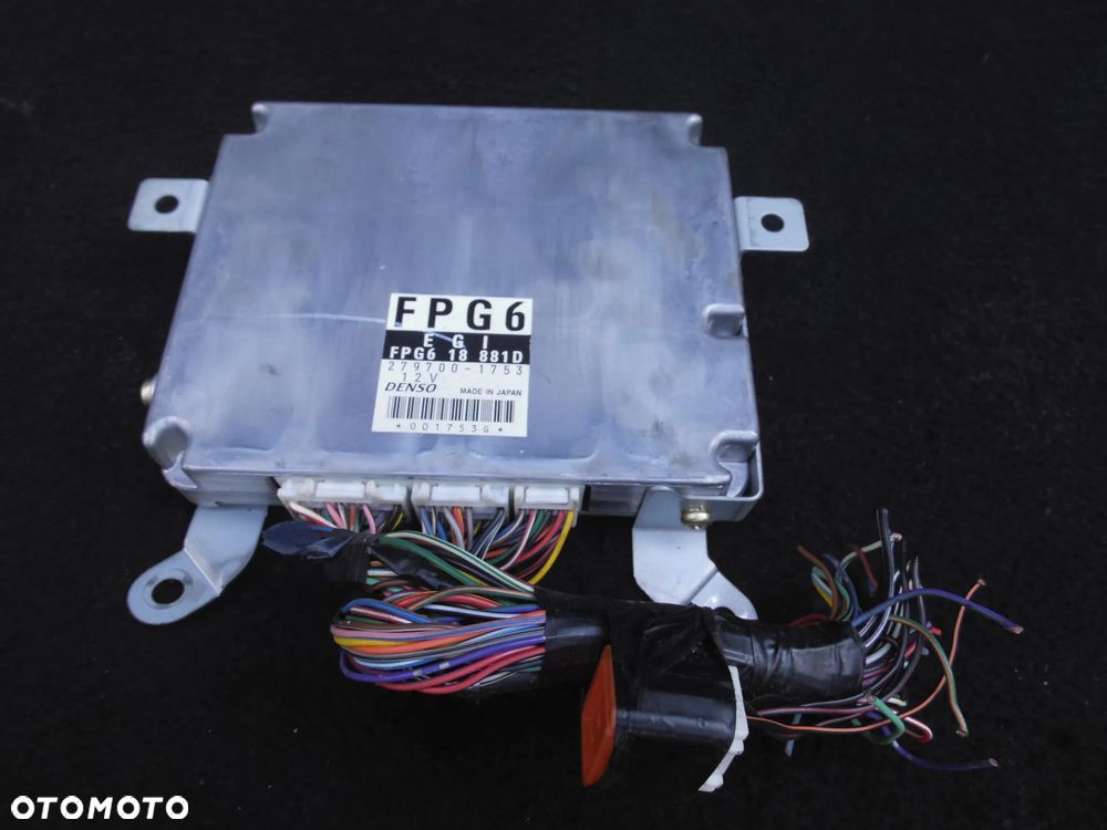 MAZDA PREMACY 1.8 16V KOMPUTER STEROWNIK SILNIKA 279700-1753 FPG618881D WTYCZKI INSTALACJA - 1