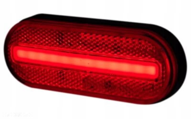 lampa obrysowa pozycyjna led z odblaskiem czerwona neon - 2
