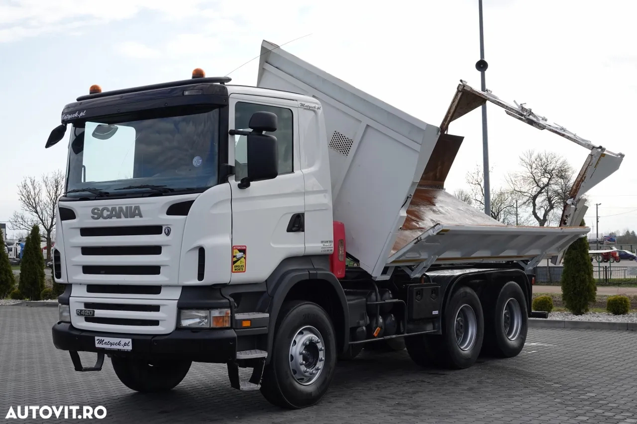 Scania R 420/ 6x4 / 2-SIDE TIPPER / HYDROBRATA / BORDMATIC / HYDROKLAPA / MANUAL / IMPORTAT - 8