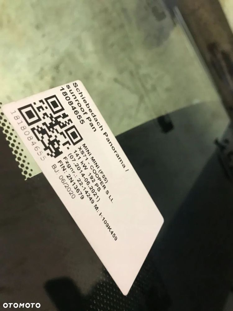 PANORAMA DACH PANORAMICZNY MINI COOPER F56 - 11