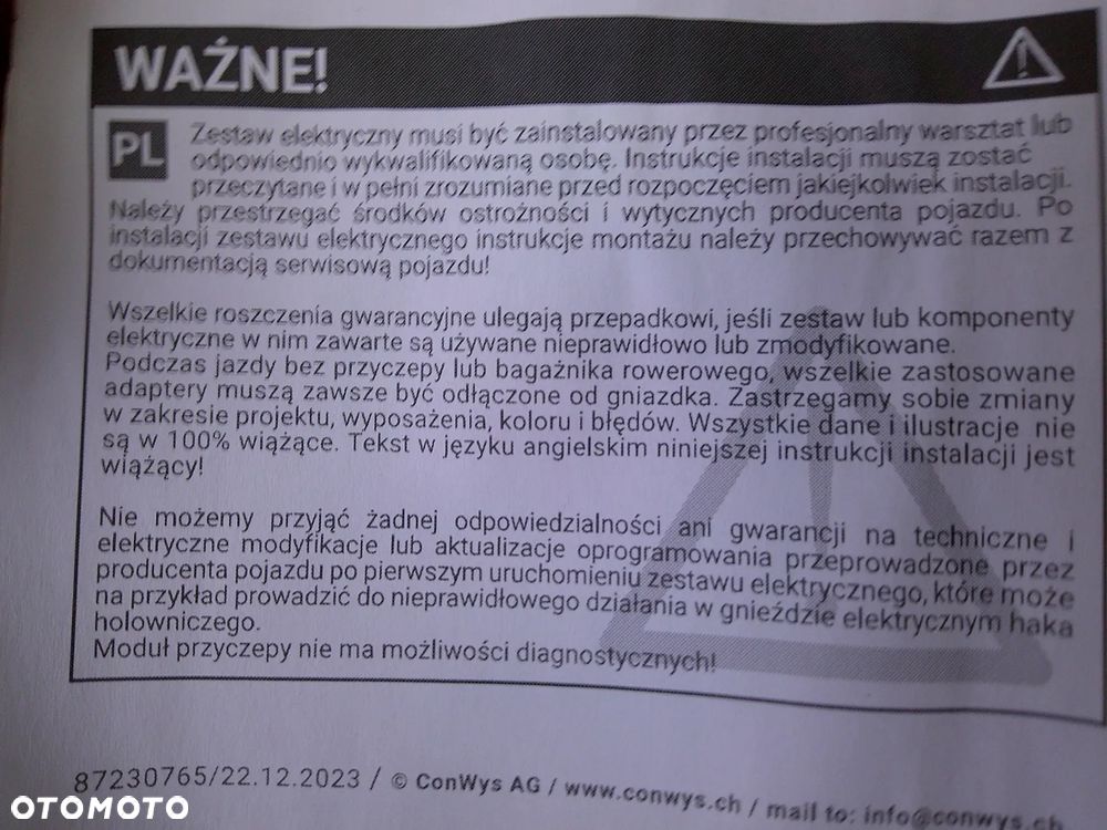 subaru outback wiązka moduł haka om dedykowany instalacja - 3