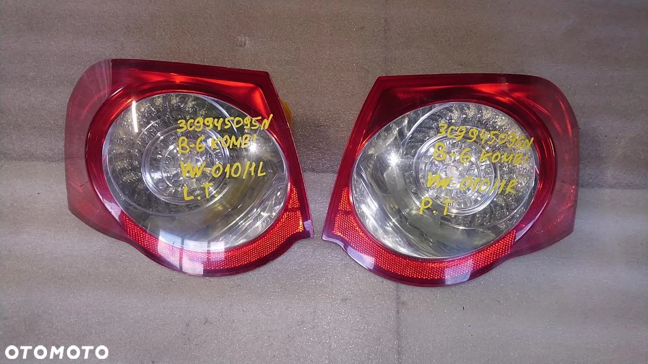 VW VOLKSWAGEN LAMPY TYŁ LEWE PRAWE - 37
