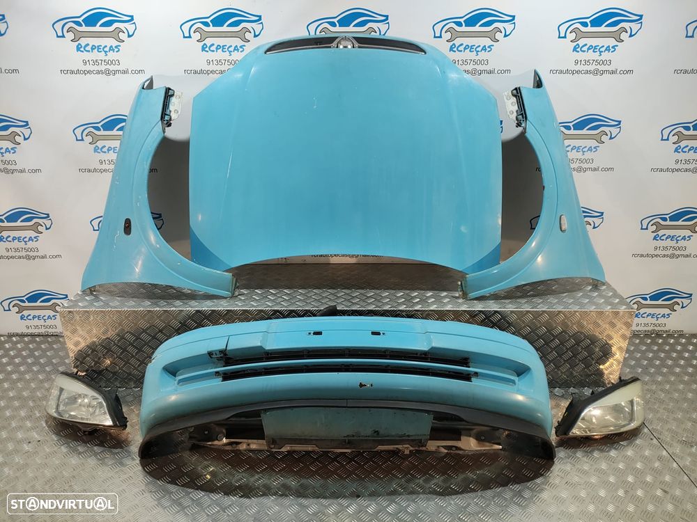 FRENTE COMPLETA OPEL ASTRA G T98 CAPOT PARACHOQUES GUARDA-LAMAS OTICAS RADIADOR VENTILADOR FRENTE FIBRA REFORÇO - 1