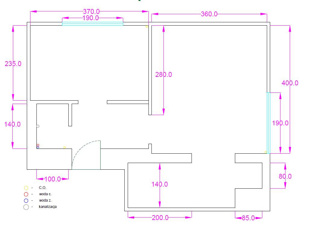 35 m² | Duża, oddzielna kuchnia | Funkcjonalny układ | Muranów