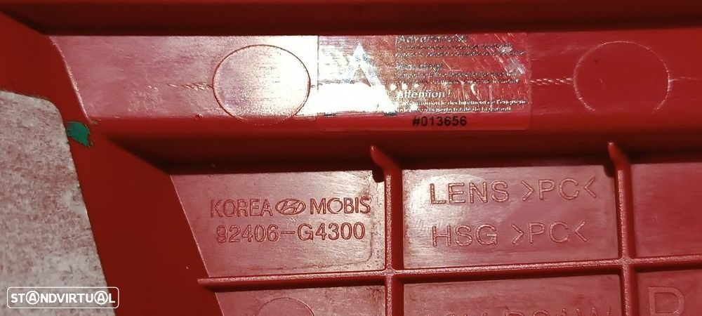 FAROL DE NEVOEIRO TRASEIRO DIREITO HYUNDAI I30 FASTBACK KLASS - 5