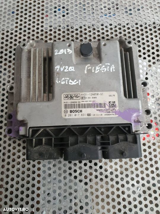 Calculator Motor Ecu Ford Fiesta 1.6 Tdci Euro 5 Motor AV2Q - 2