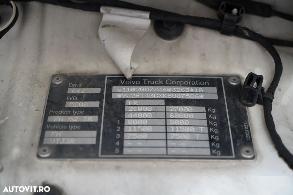 Volvo FH 500 / SOLO / 6X2 / I-PARK COOL / DHOLLANDIA LIFT / PUNTE RIDICATĂ / DIRECȚIE / PODEA REZISTENTĂ - 39