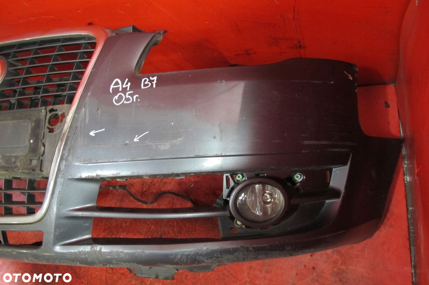 AUDI A4 B7 8E 2004-2008 ZDERZAK PRZEDNI PRZÓD LX7Z - 2