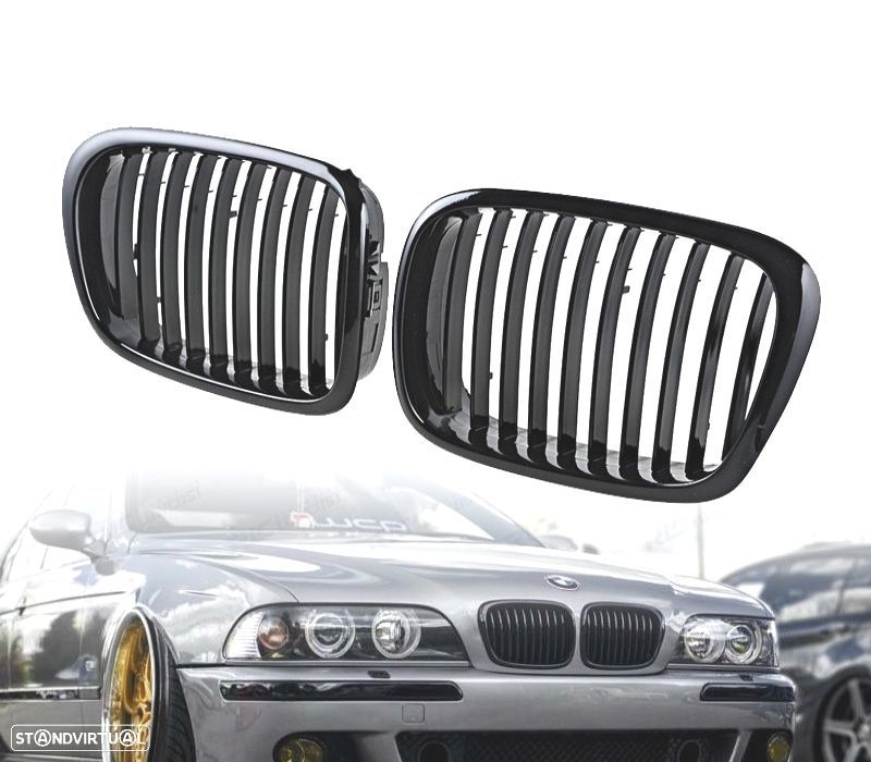 GRELHAS BMW E39 LOOK M PERFORMANCE PRETO BRILHANTE - 1