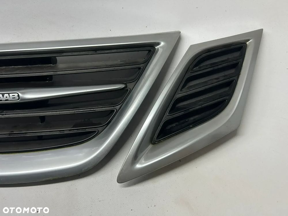 Saab 93 2008-2012 atrapa grill nerka zderzaka komplet - 8