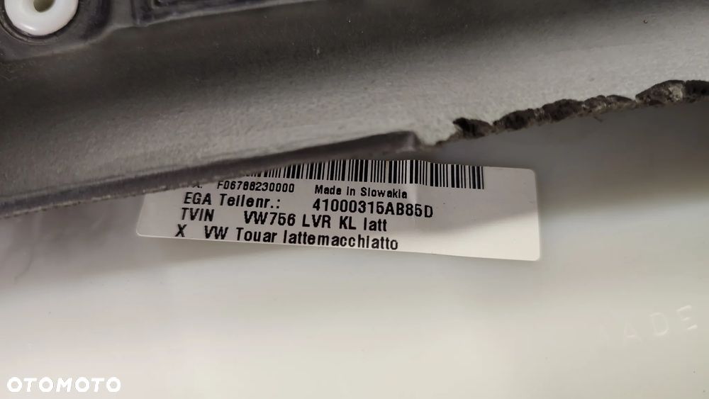 VW TOUAREG 7L 03-09R TAPICERKA BOCZEK DRZWI PRZOD PRAWY PASAZERA LATTE MACCHIATO 7L6867012 EK - 9